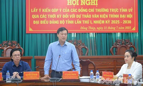 Đồng Tháp, Vĩnh Long lấy ý kiến dự thảo văn kiện trình Đại hội Đảng bộ tỉnh, nhiệm kỳ 2025-2030