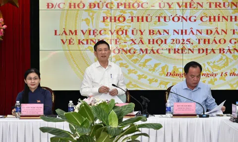 Phó Thủ tướng Hồ Đức Phớc: Xây dựng Đồng Nai trở thành tỉnh đứng đầu cả nước