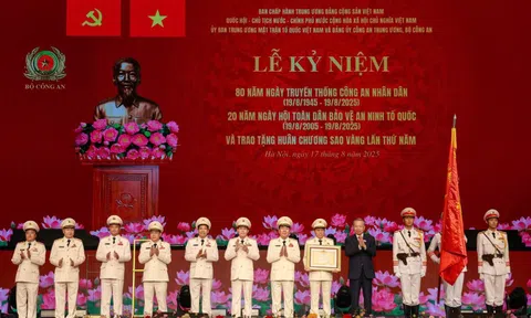 Lãnh đạo Đảng, Nhà nước dự lễ kỷ niệm 80 năm Ngày truyền thống Công an nhân dân và đón nhận Huân chương Sao Vàng lần thứ 5