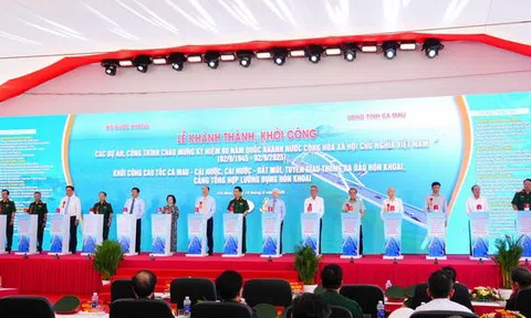Cà Mau: Đồng loạt khởi công, khánh thành nhiều dự án trọng điểm chào mừng 80 năm Quốc khánh
