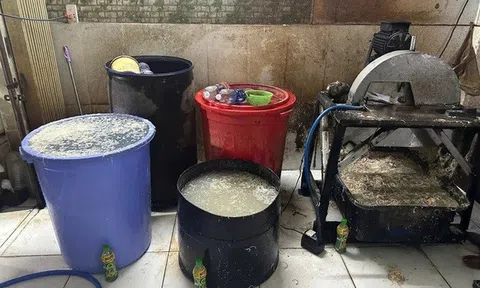 Phát hiện một cơ sở sơ chế thực phẩm dùng hóa chất sơ chế hoa chuối