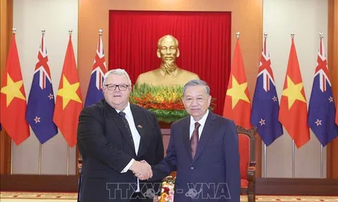 Tổng Bí thư Tô Lâm tiếp Chủ tịch Quốc hội New Zealand Gerry Brownlee