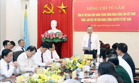 Tổng Bí thư Tô Lâm: Phát triển ứng dụng năng lượng nguyên tử phải là chiến lược lâu dài