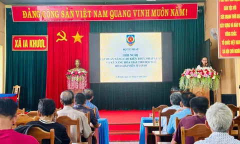 Bồi dưỡng pháp luật, kỹ năng hòa giải về đất đai cho hòa giải viên cơ sở