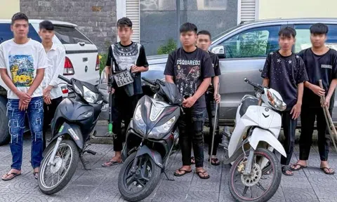 Bắt nhóm thiếu niên táo tợn chặn đường đánh người cướp của trong đêm