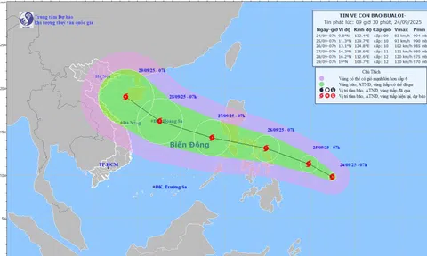 Biển Đông sắp đón bão số 10, dự báo cường độ cực đại không mạnh như bão số 9