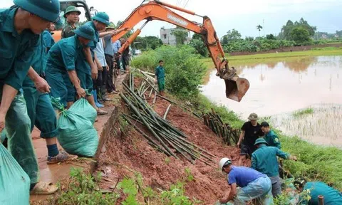 Thông tin vỡ đê ở Bắc Ninh là không chính xác; đê sông Thương vẫn an toàn