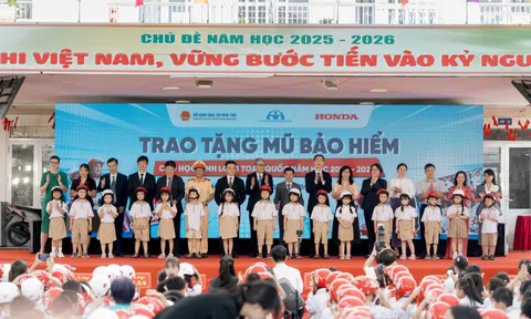 Tăng gần gấp 3 tỷ lệ trẻ em đội mũ bảo hiểm: Dấu ấn 7 năm từ chương trình tặng mũ của Honda