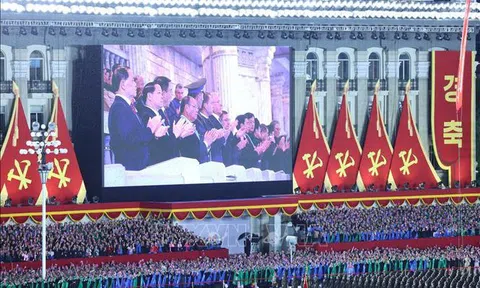 Tổng Bí thư Tô Lâm dự Lễ duyệt binh kỷ niệm 80 năm thành lập Đảng Lao động Triều Tiên