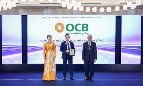 OCB được vinh danh ở Top 50 công ty kinh doanh hiệu quả hàng đầu Việt Nam