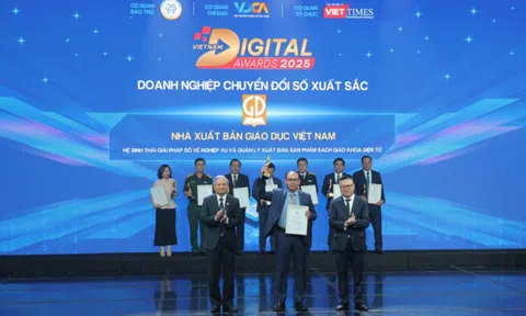 Nhà xuất bản Giáo dục Việt Nam đoạt giải “Doanh nghiệp, đơn vị sự nghiệp chuyển đổi số xuất sắc”