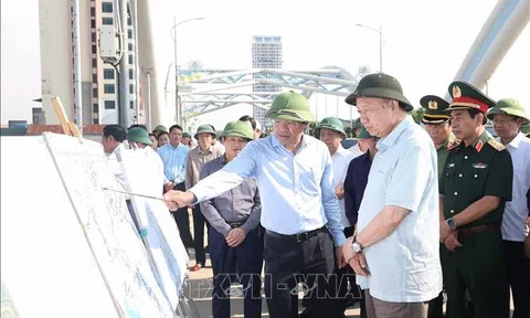 Tổng Bí thư Tô Lâm kiểm tra công tác khắc phục hậu quả bão, lụt tại Thái Nguyên