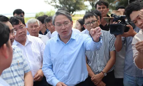 Bộ trưởng Bộ Tư pháp Nguyễn Hải Ninh khảo sát thực tế dự án Nhà máy điện hạt nhân Ninh Thuận 2