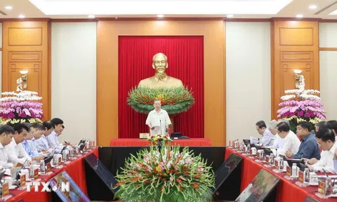 Thông báo Kết luận của Tổng Bí thư tại Hội nghị sơ kết thực hiện Nghị quyết 57