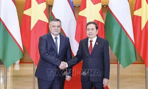 Chủ tịch Quốc hội Trần Thanh Mẫn tiếp Chủ tịch Hạ viện Uzbekistan