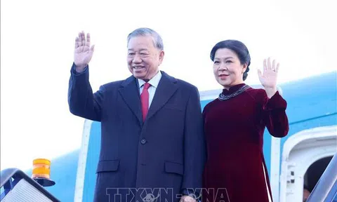 Tổng Bí thư Tô Lâm đến London, bắt đầu thăm chính thức Liên hiệp Vương quốc Anh và Bắc Ireland