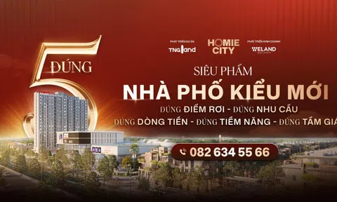 Giải pháp đầu tư “không lo rủi ro” với sản phẩm nhà phố 5 đúng của TNG Land