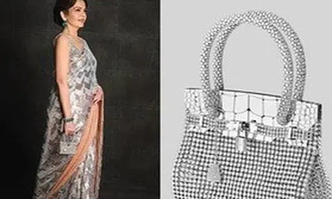 Vợ tỷ phú giàu nhất châu Á xách túi Hermès đắt nhất thế giới đi dự tiệc