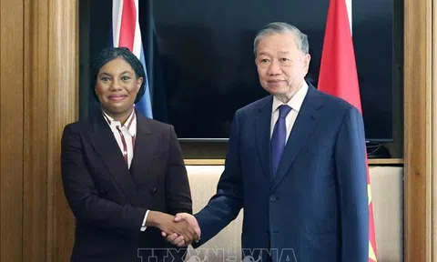 Tổng Bí thư Tô Lâm hội kiến Chủ tịch Đảng Bảo thủ Anh Kemi Badenoch