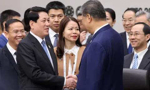 Chủ tịch nước Lương Cường gặp Tổng Bí thư, Chủ tịch nước Trung Quốc Tập Cận Bình