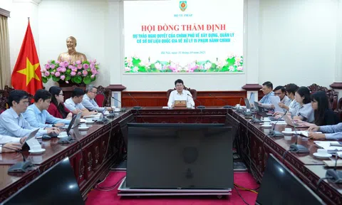 Thẩm định Nghị quyết về xây dựng, quản lý Cơ sở dữ liệu quốc gia về xử lý vi phạm hành chính