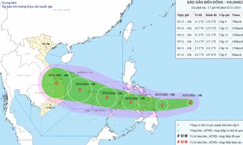 Bão Kalmaegi "mạnh lên từng ngày", tâm điểm hướng về nơi này