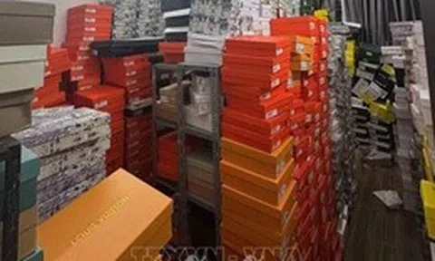 Hà Nội phát hiện gần 6.000 sản phẩm giày dép giả nhãn hiệu nổi tiếng