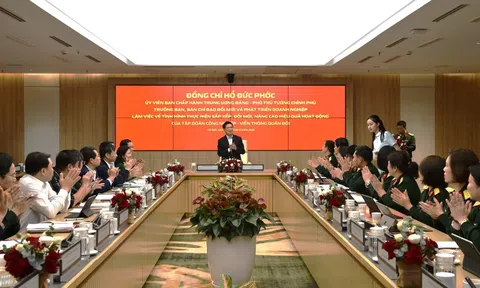 Phó Thủ tướng Hồ Đức Phớc làm việc với Tập đoàn Viettel