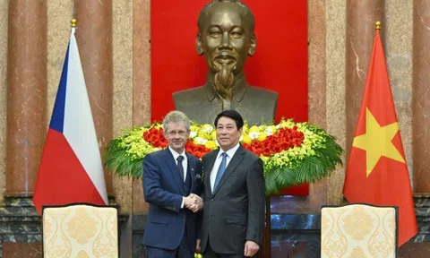 Chủ tịch nước Lương Cường tiếp Chủ tịch Thượng viện Quốc hội Cộng hòa Czech