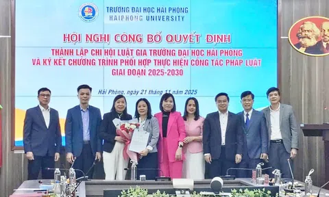 Công bố thành lập Chi hội Luật gia Trường Đại học Hải Phòng