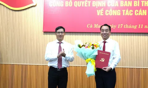 Chủ tịch UBND tỉnh Vĩnh Long Lữ Quang Ngời giữ chức Phó Bí thư Tỉnh ủy Cà Mau