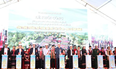 Khởi công xây dựng các Trường phổ thông nội trú liên cấp Tiểu học - THCS các xã biên giới của tỉnh Quảng Ngãi