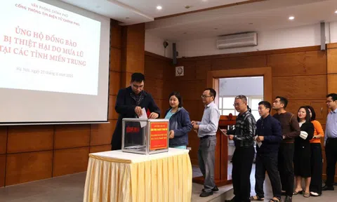 Cổng thông tin điện tử Chính phủ quyên góp, ủng hộ đồng bào lũ lụt miền Trung