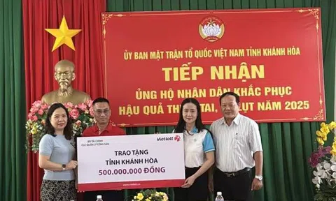 Vietlott và Cục Công sản tiếp sức người dân Khánh Hòa vượt khó sau bão lũ