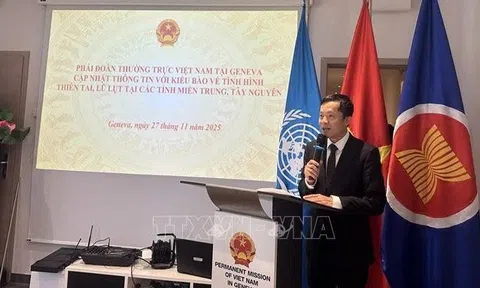 Kiều bào tại Geneva, Thụy Sĩ hướng về đồng bào miền Trung, Tây Nguyên