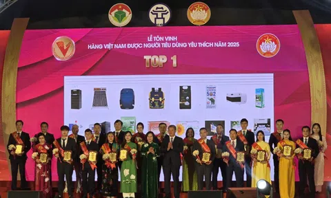 Hà Nội vinh danh 150 sản phẩm, dịch vụ “Hàng Việt Nam được người tiêu dùng yêu thích” 2025