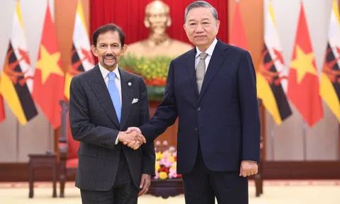 Tổng Bí thư Tô Lâm tiếp Quốc vương Brunei Darussalam Haji Hassanal Bolkiah