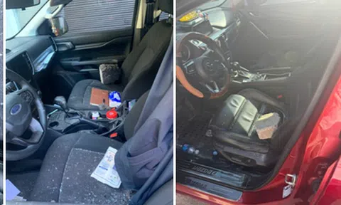 Bắt đối tượng người nước ngoài đập kính hàng loạt ô tô