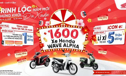 Honda Việt Nam tung gói kích cầu dịp Tết 2026: Tài trợ 1.600 xe máy và áp dụng lãi suất ưu đãi