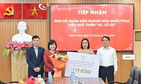 KDI Holdings hỗ trợ 1 tỷ đồng đến đồng bào bị ảnh hưởng lũ lụt tại Khánh Hòa