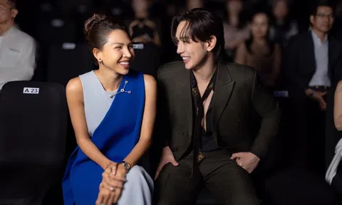 Siêu mẫu Minh Triệu xuất hiện rạng rỡ giữa ồn ào với Kỳ Duyên