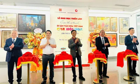 Khai mạc Triển lãm cuộc thi vẽ tranh 'Di sản văn hóa Việt Nam qua hội họa' lần thứ II năm 2025