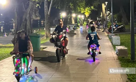 Cho thuê xe điện trẻ em trong công viên: Có thể áp dụng nhiều chế tài xử lý