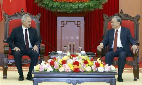 Tổng Bí thư Tô Lâm tiếp Thư ký Hội đồng An ninh Liên bang Nga