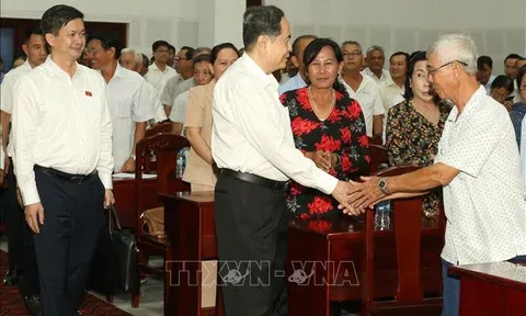 Chủ tịch Quốc hội Trần Thanh Mẫn tiếp xúc cử tri sau Kỳ họp 10, Quốc hội khóa XV