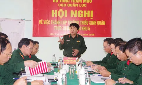 Hoàn thiện đề án thành lập Trường Thiếu sinh quân thuộc Quân khu 5