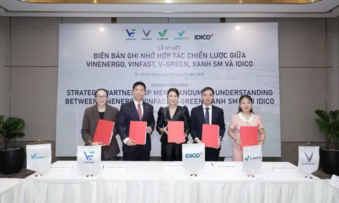 VinEnergo, VinFast, V-Green và Xanh SM hợp tác với IDICO ‘xanh hóa’ các khu công nghiệp