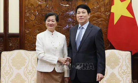 Chủ tịch nước Lương Cường tiếp Đại sứ Campuchia chào từ biệt