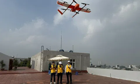 Lần đầu tiên ứng dụng UAV vận chuyển thuốc cấp cứu giữa các bệnh viện và trạm y tế