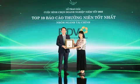 BIDV vào Top 10 Báo cáo thường niên tốt nhất lần thứ ba liên tiếp